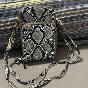 Animal print cross body